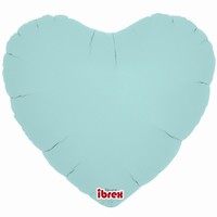 BALNEK fliov Srdce pastelov sv. modr 35cm 5ks