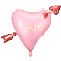 Balnek fliov Srdce se ipkou "Love" 66 x 48 cm