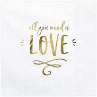 UBROUSKY All you need is love, bl 33x33cm