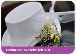 Dekorace svatebnch aut