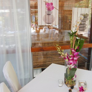 Modr bar - dekorace