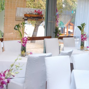Modr bar - dekorace