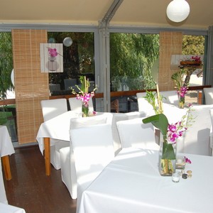 Modr bar - dekorace