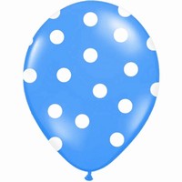 Balnek latexov s puntky modr