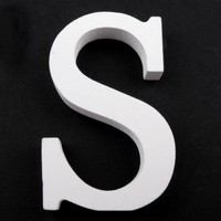 Písmeno dřevěné dekorační 8cm "S"