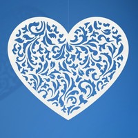 Zvsn dekorace Srdce 10ks