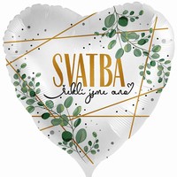 BALNEK fliov Srdce Svatba ekli jsme ano 43 cm