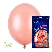 Balnky latexov metalick  27 cm rov zlato 100 ks