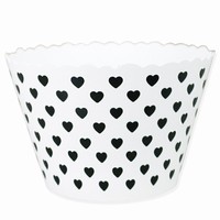 KOEK NA CUPCAKE ern srdka 12ks O 55mm/85mm