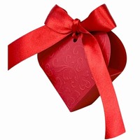 KRABIKA drkov Srdce erven 10x9,5x3,3cm 4ks