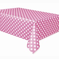 Ubrus plastov s puntky Hot Pink