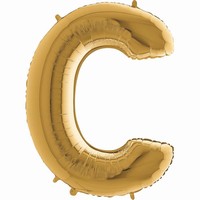 Balónek zlatý písmeno C