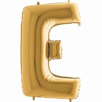 Balónek zlatý písmeno  E