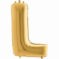 Balónek zlatý písmeno  L
