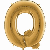 Balónek zlatý písmeno  Q