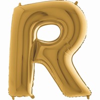 Balónek zlatý písmeno  R