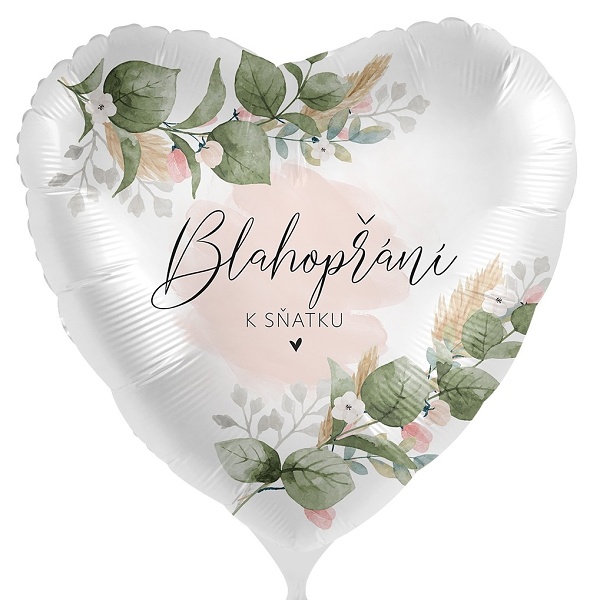 Balnek fliov Blahopn k satku s listy 43 cm