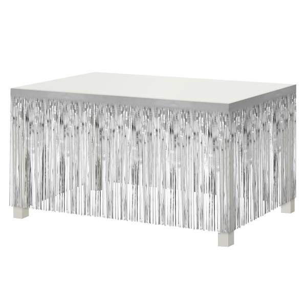 Dekoran tsn na stl stbrn 80 x 300 cm