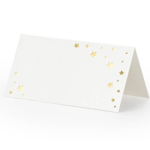 Jmenovky na st�l Let�s Celebrate Hv�zdy 9,5 x 5,5 cm 10 ks