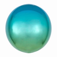BALNEK fliov ORBZ koule Ombr modro-zelen 40cm