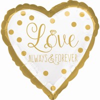 BALNEK fliov Srdce blo-zlat Love 43cm
