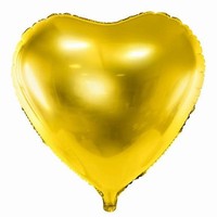 BALÓNEK fóliový srdce zlaté 45cm