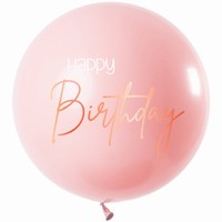 BALNEK latexov XL Happy Birthday Elegant Lush Blush 80cm