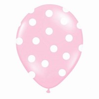BALNEK pastelov 30cm puntk baby pink 1ks
