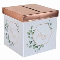 BOX na pn estihran s lstky Rose Gold 20x20x20cm