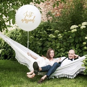 Balon Jumbo bl s npisem Just married