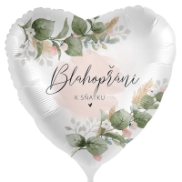 Balnek fliov Blahopn k satku s listy 43 cm