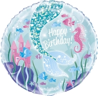 Balnek fliov Mermaid "Happy birthday" 45 cm