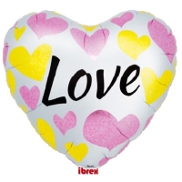 Balnek fliov Srdce "Love" 62 cm