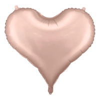 Balónek fóliový Srdce rose gold 61 x 53 cm