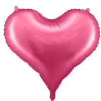 Balónek fóliový Srdce růžové 61 x 53 cm