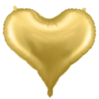 Balónek fóliový Srdce zlaté 61 x 53 cm