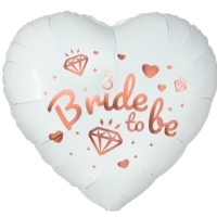 Balnek fliov srdce bl Bride to be 46 cm