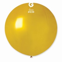 Balónek latexový metalický zlatý 100cm