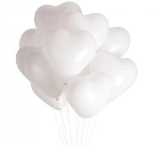 Balnky latexov srdce bl pastelov 25 cm 50 ks