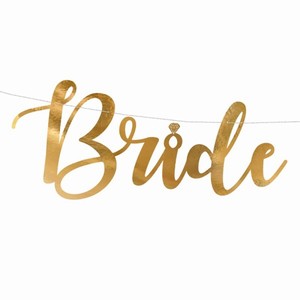 BANNER Bride to be zlat�