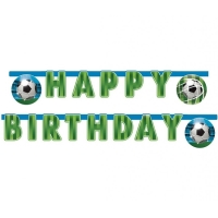 Banner Happy Birthday Fotbal 200 cm