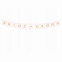 Banner paprov Bride Groom, sv. rov - 15 x 155 cm