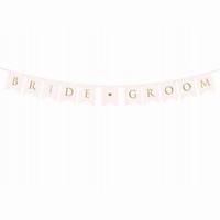 Banner paprov Bride Groom, sv. rov - 15 x 155 cm