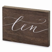 Číslice na stůl, dřevěná ''Ten'', 2 x 18 x 12,5 cm