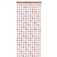 Clona fliov, srdka Rose gold 100 x 245 cm