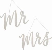 DEKORACE devn Mr&Mrs na idle 30x14cm