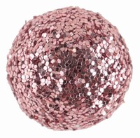 DEKORAN kuliky glitrov Rose Gold 1cm 50ks