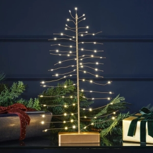 Dekoran LED stromeek zlat 30 x 10 cm