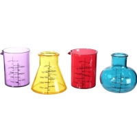 Kdinky sklenn na panky barevn 50 ml 4 ks