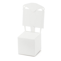 Krabičky se jmenovou bílé Židlička 5 x 5 x 13,5 cm 10 ks